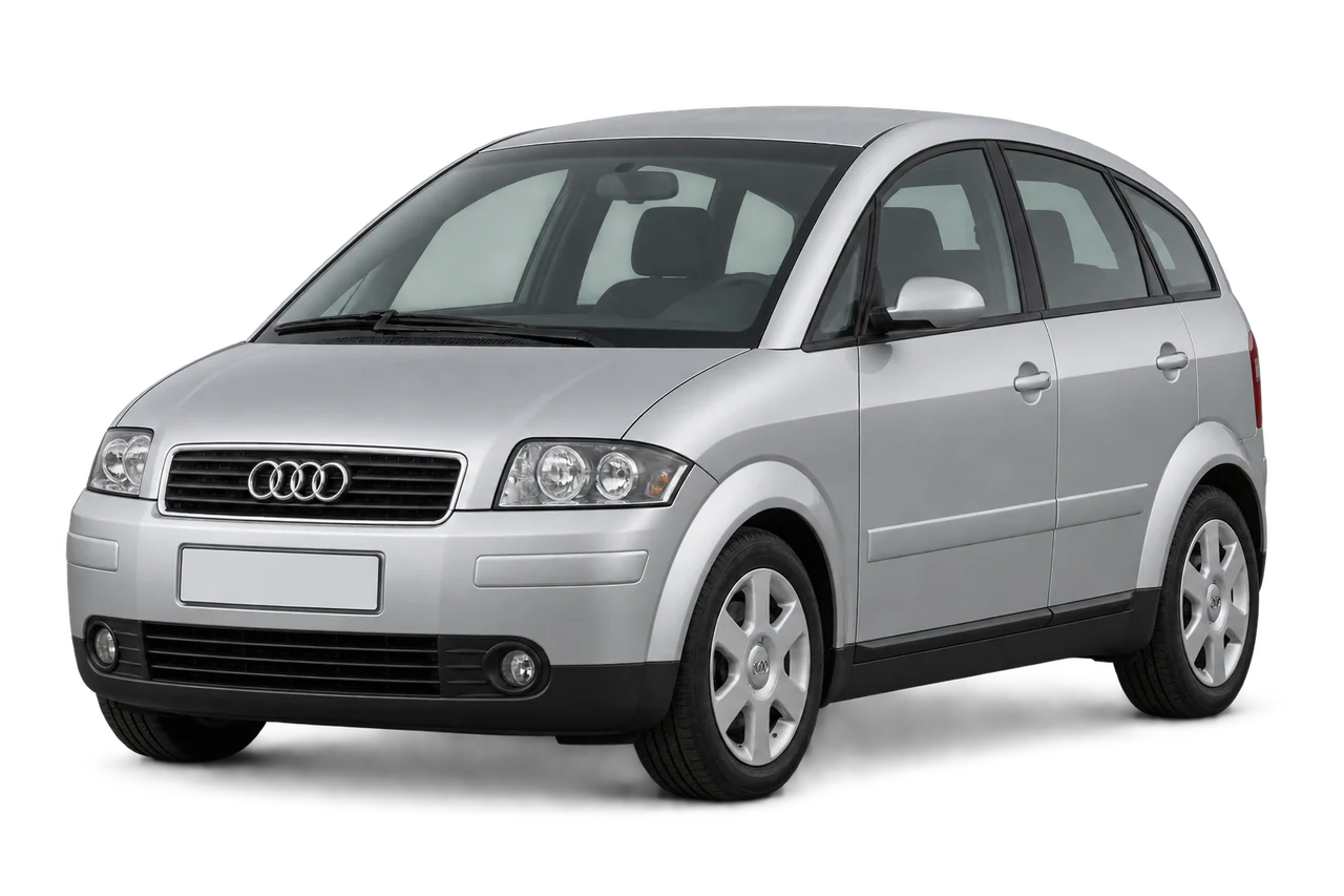 audi A2 · Modelio iliustracija