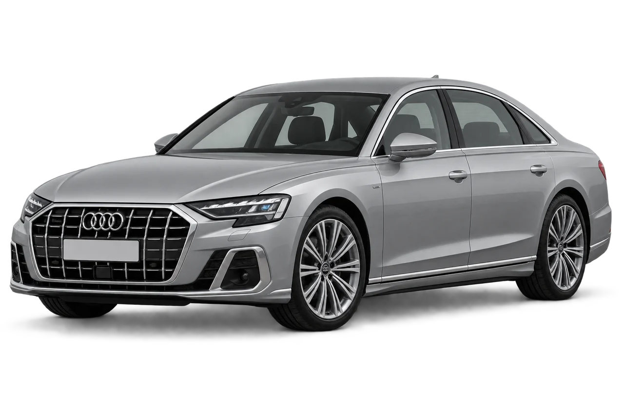 audi A8 · Modelio iliustracija