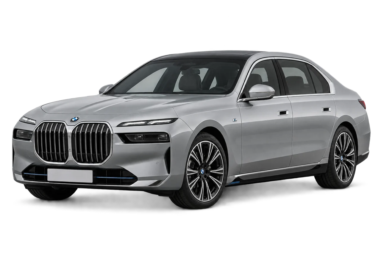 bmw i7 · Modelio iliustracija