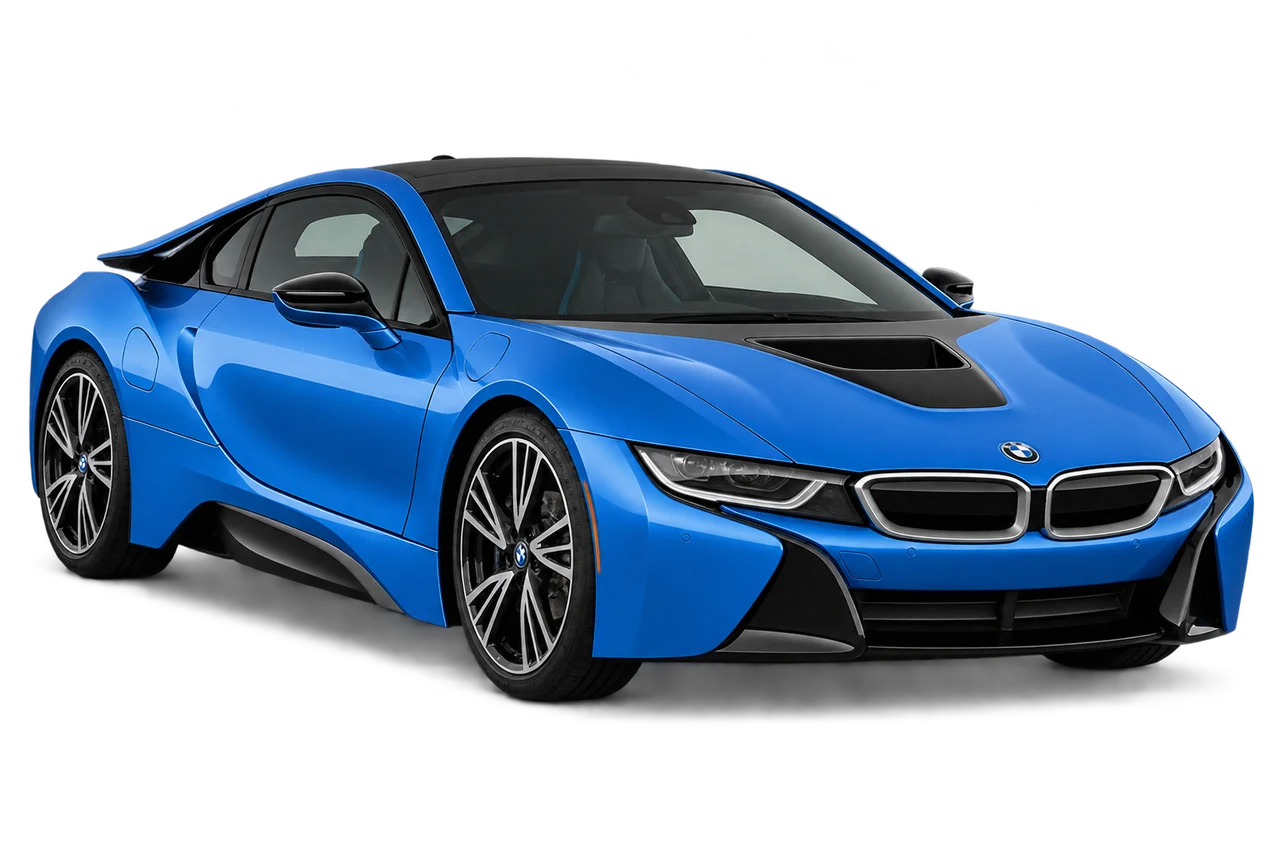 bmw i8 · Modelio iliustracija