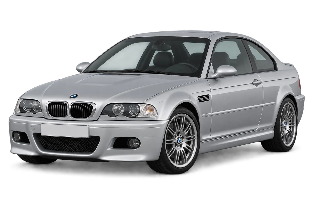 bmw M3 · E46 (2000–2006) · Kartos iliustracija