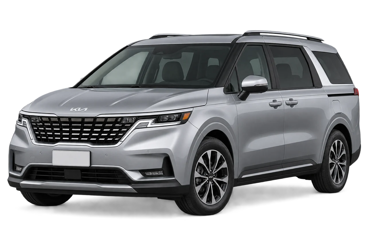 kia Carnival · Modelio iliustracija