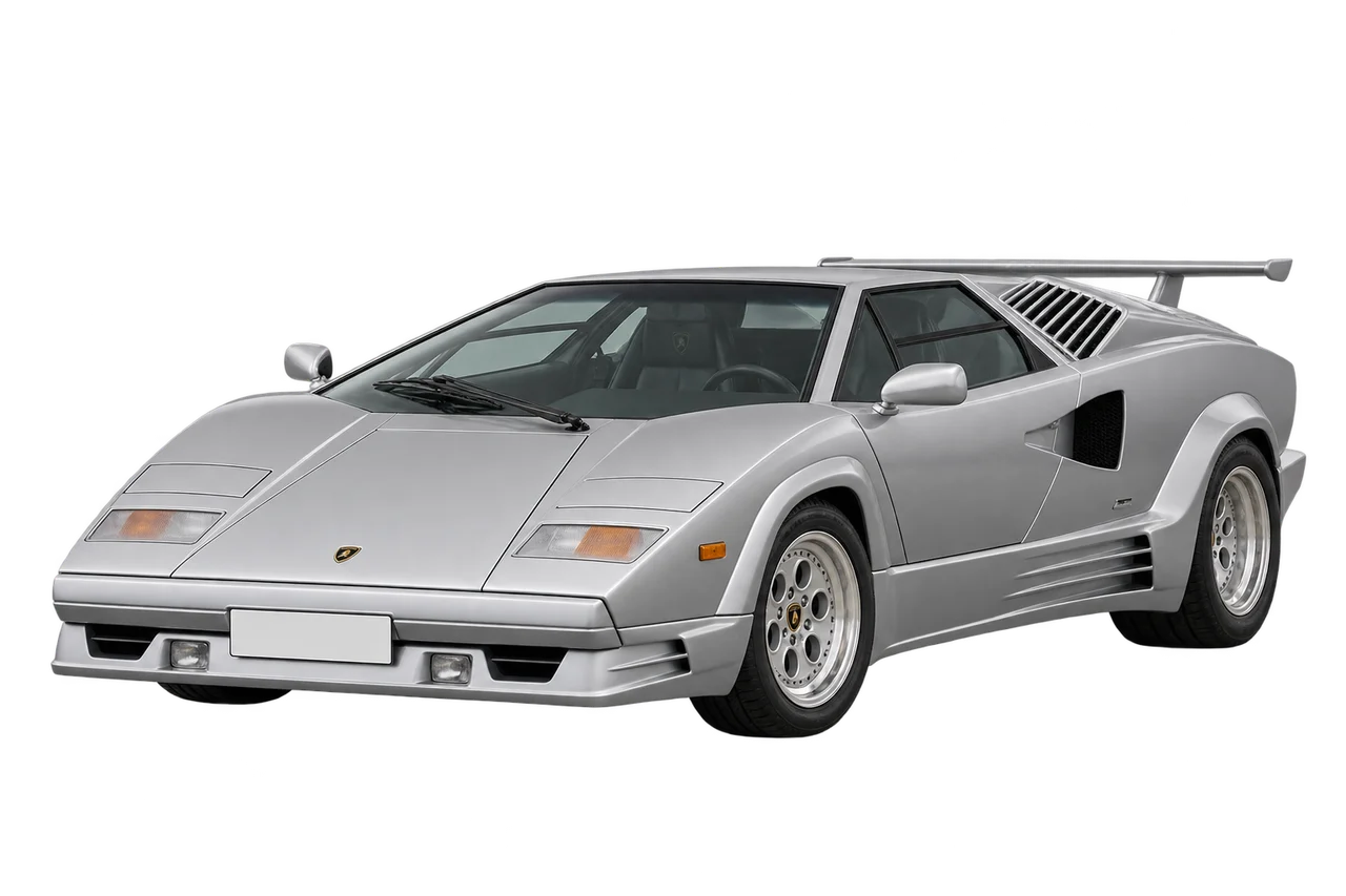 lamborghini Countach · Modelio iliustracija
