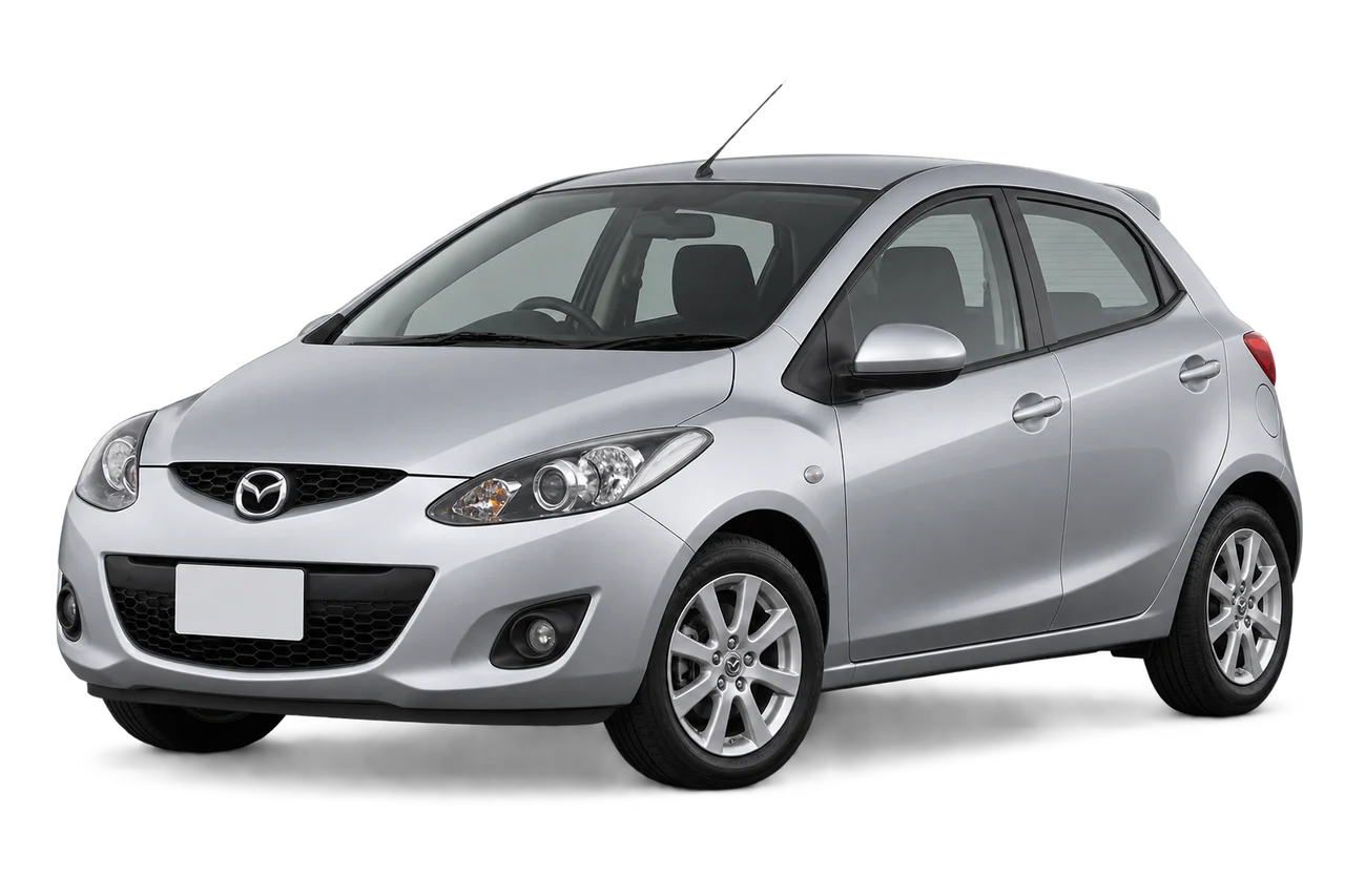 mazda 2 · DE (2007–2010) · Kartos iliustracija