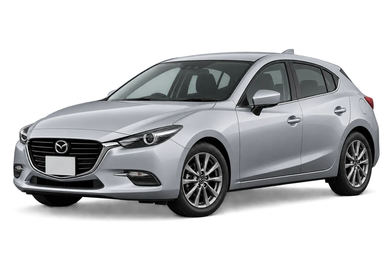 mazda 3 · BM FL (2016–2018) · Kartos iliustracija