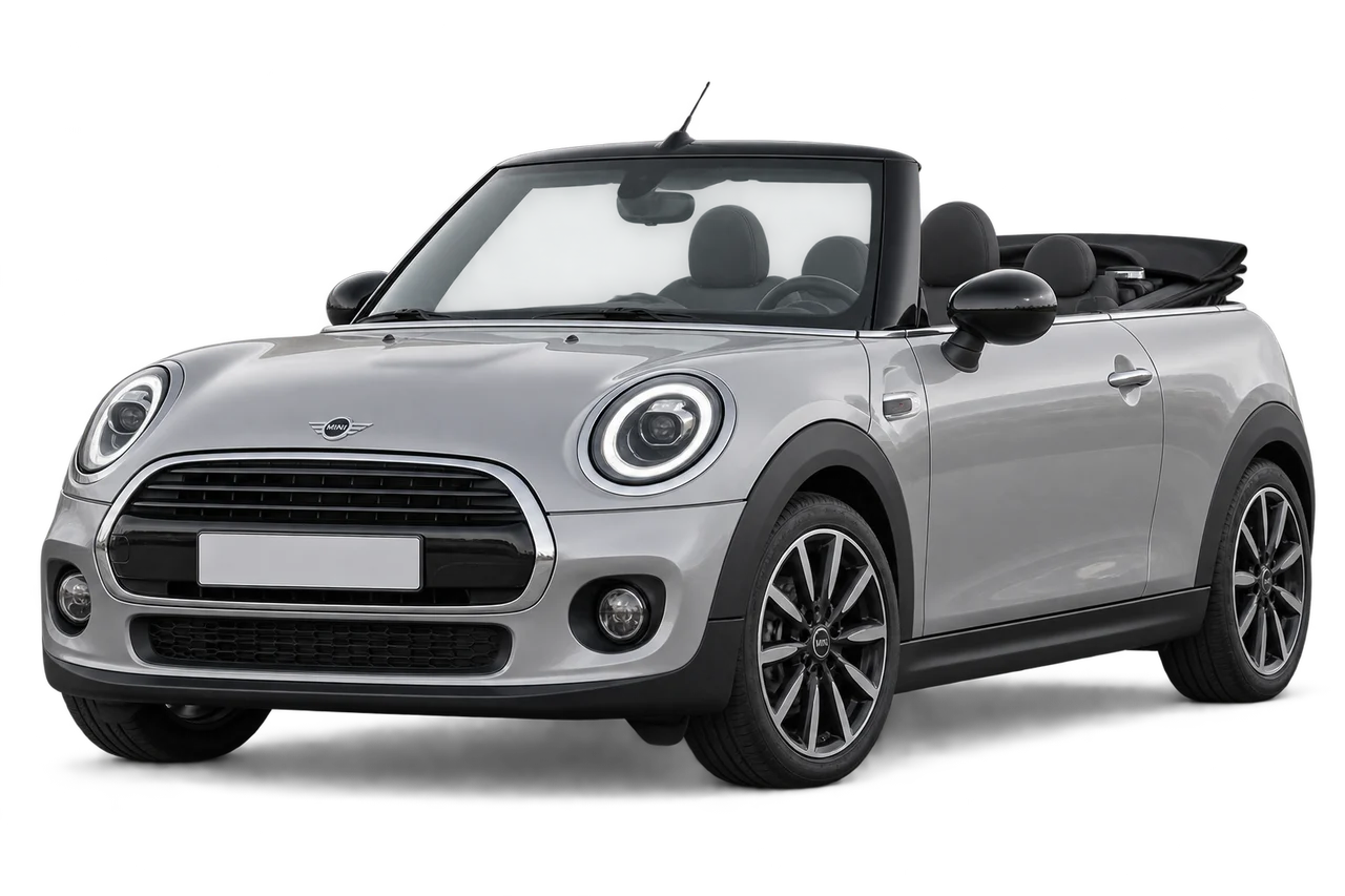 mini Cabrio · Modelio iliustracija