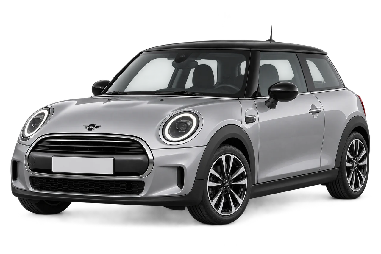 mini Cooper · Modelio iliustracija
