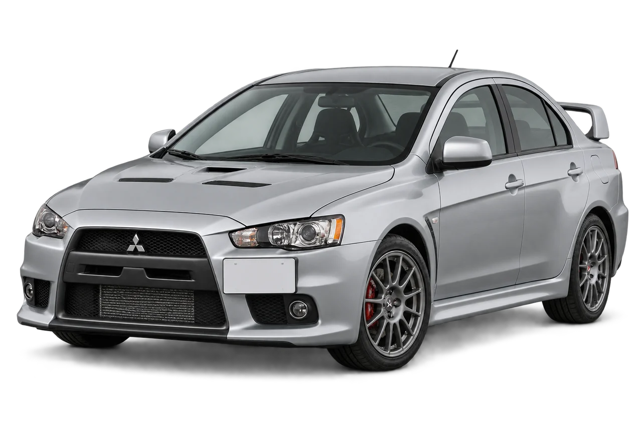 mitsubishi Lancer Evolution · Modelio iliustracija