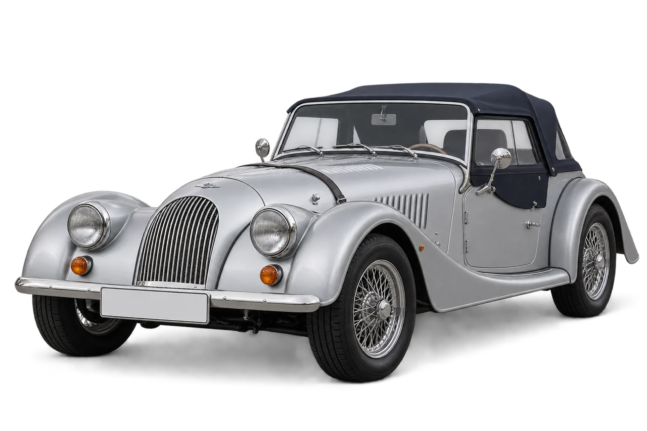 morgan Plus 4 · Modelio iliustracija