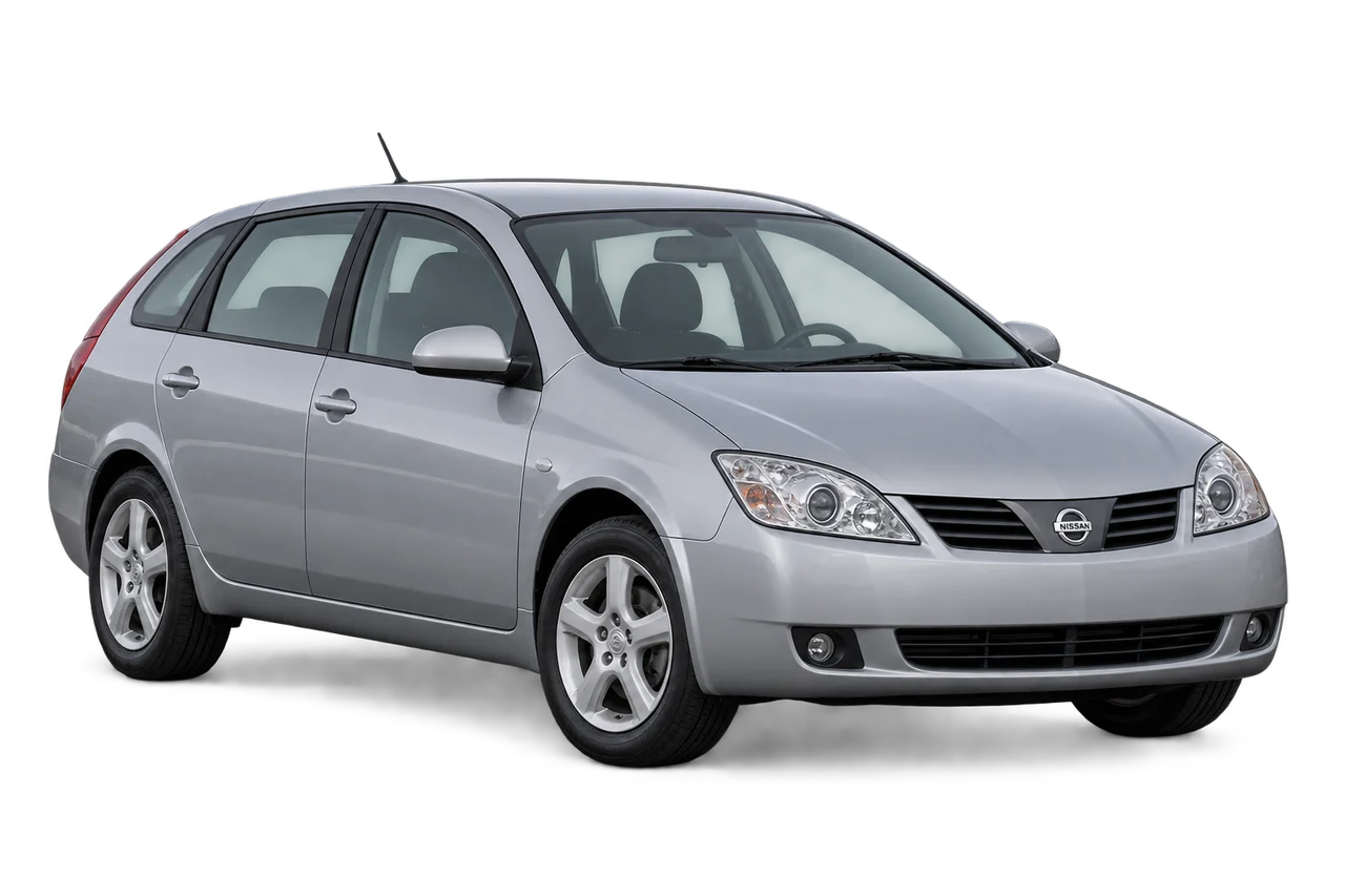 nissan Primera · Modelio iliustracija