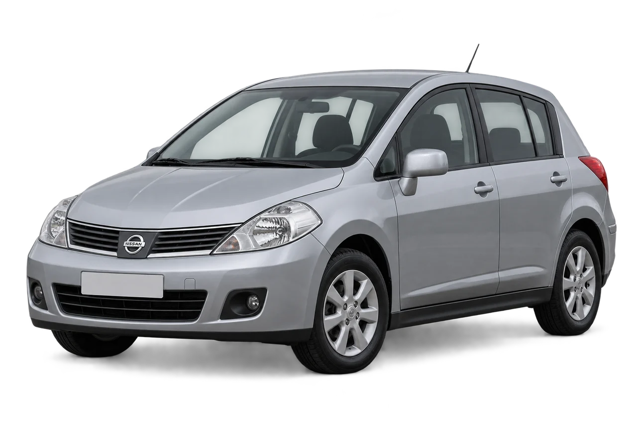 nissan Tiida · Modelio iliustracija