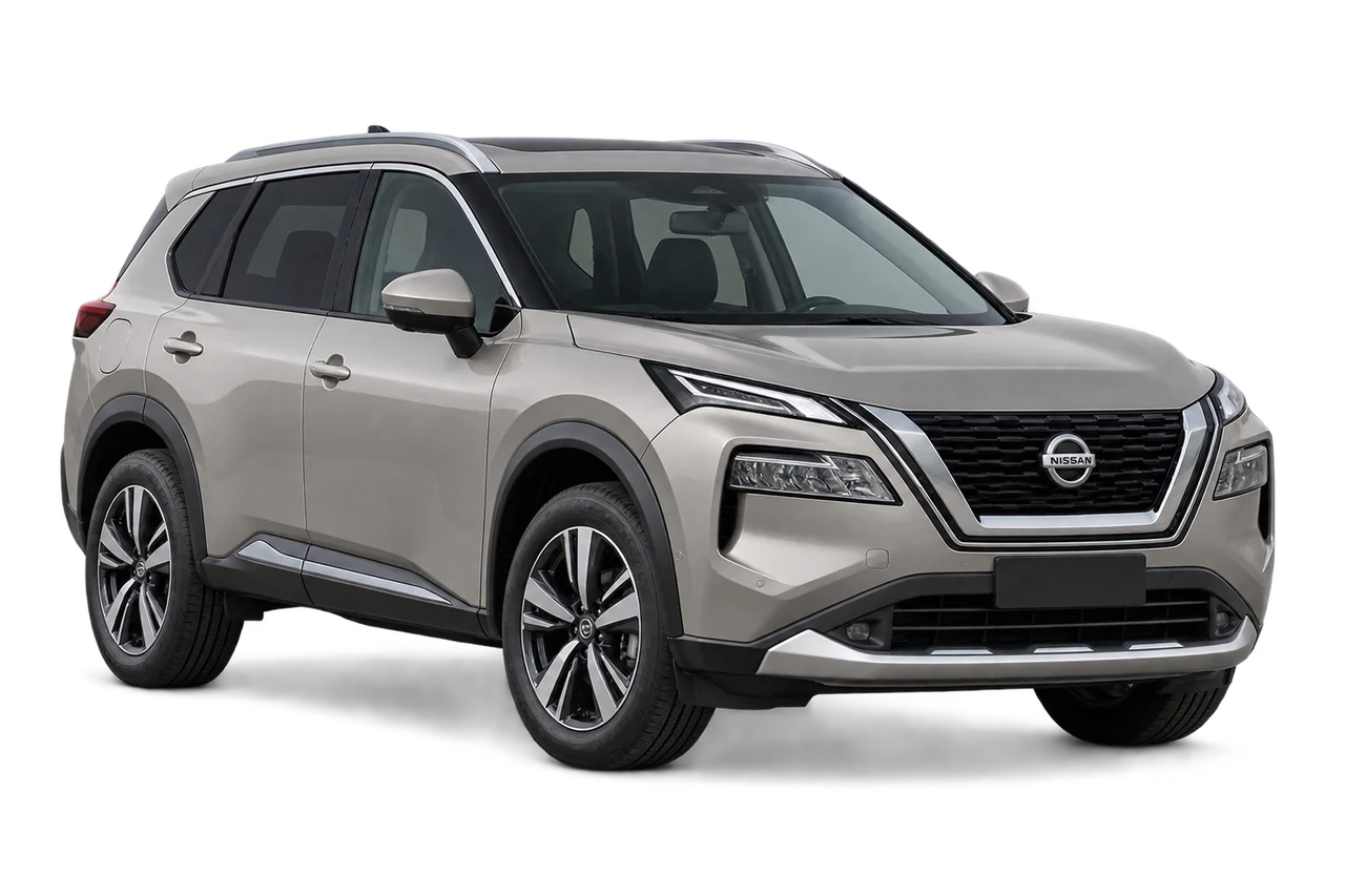 nissan X-Trail · Modelio iliustracija