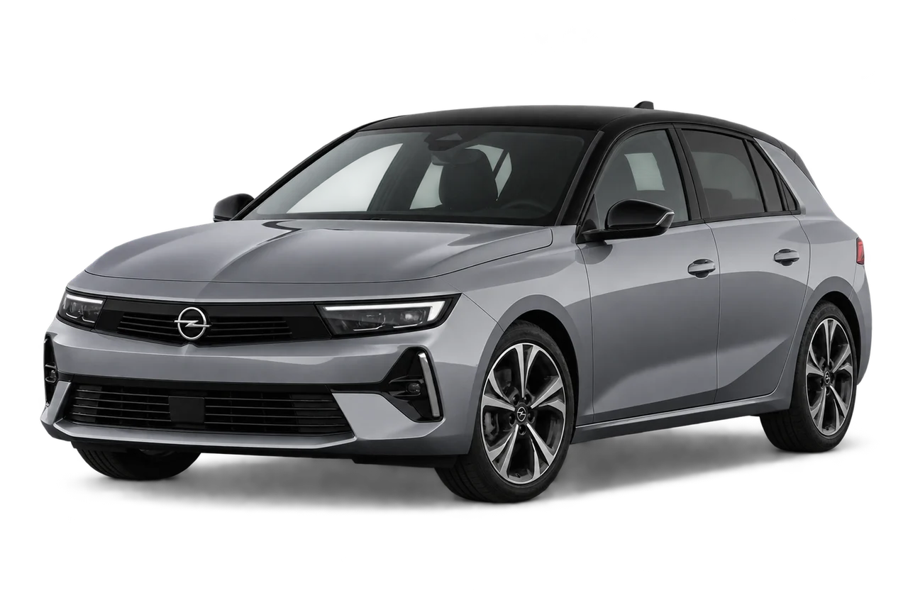 opel Astra · Modelio iliustracija