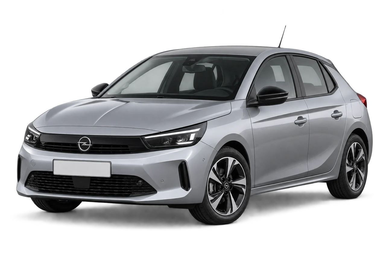 opel Corsa · Modelio iliustracija