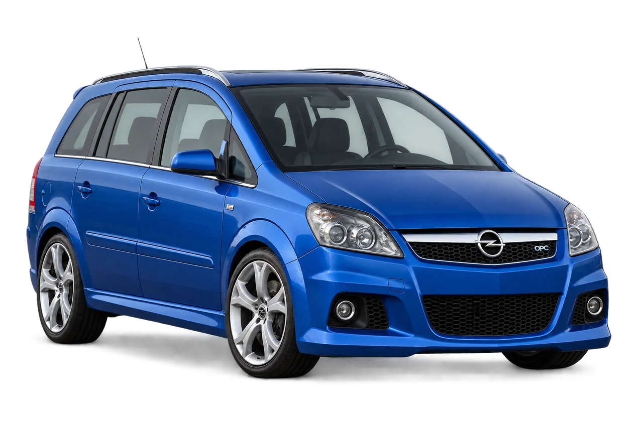 opel Zafira · Modelio iliustracija