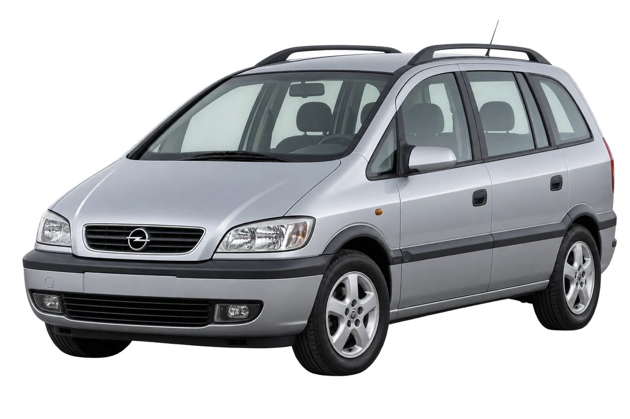 opel Zafira · A (1999–2005) · Kartos iliustracija