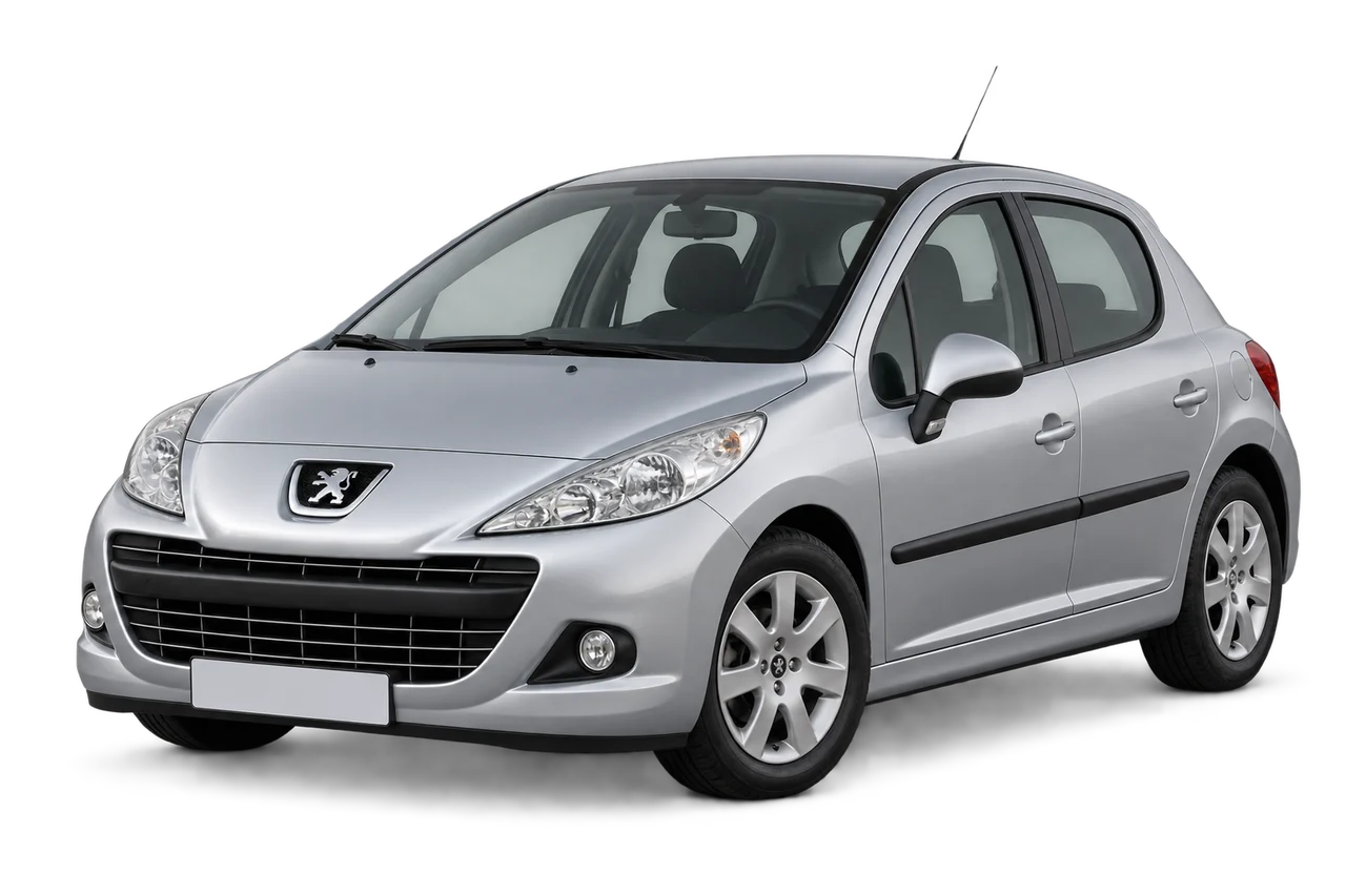 peugeot 207 · Mk1 (2006–2009) · Kartos iliustracija