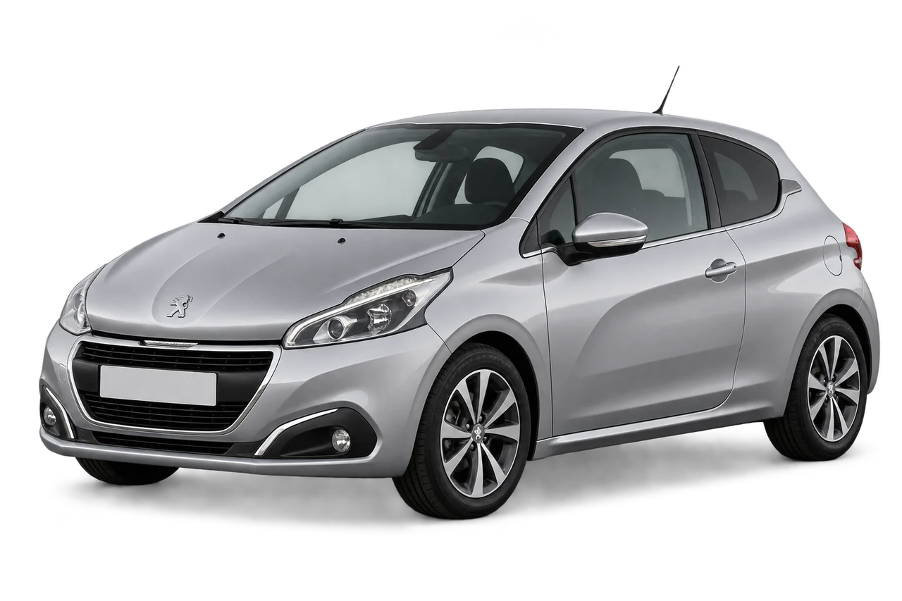 peugeot 208 · Mk1 FL (2015–2019) · Kartos iliustracija