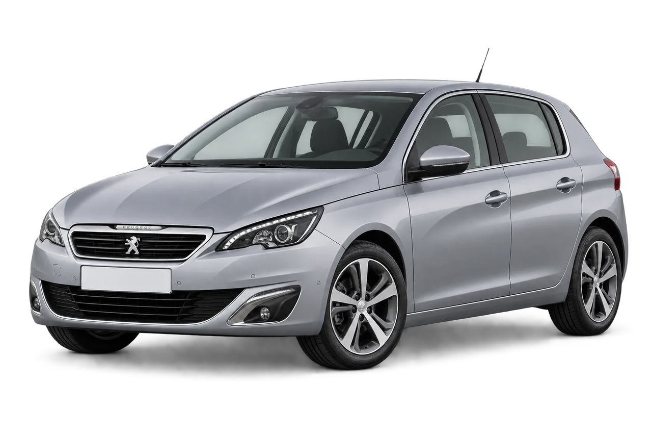 peugeot 308 · T9 (2013–2017) · Kartos iliustracija