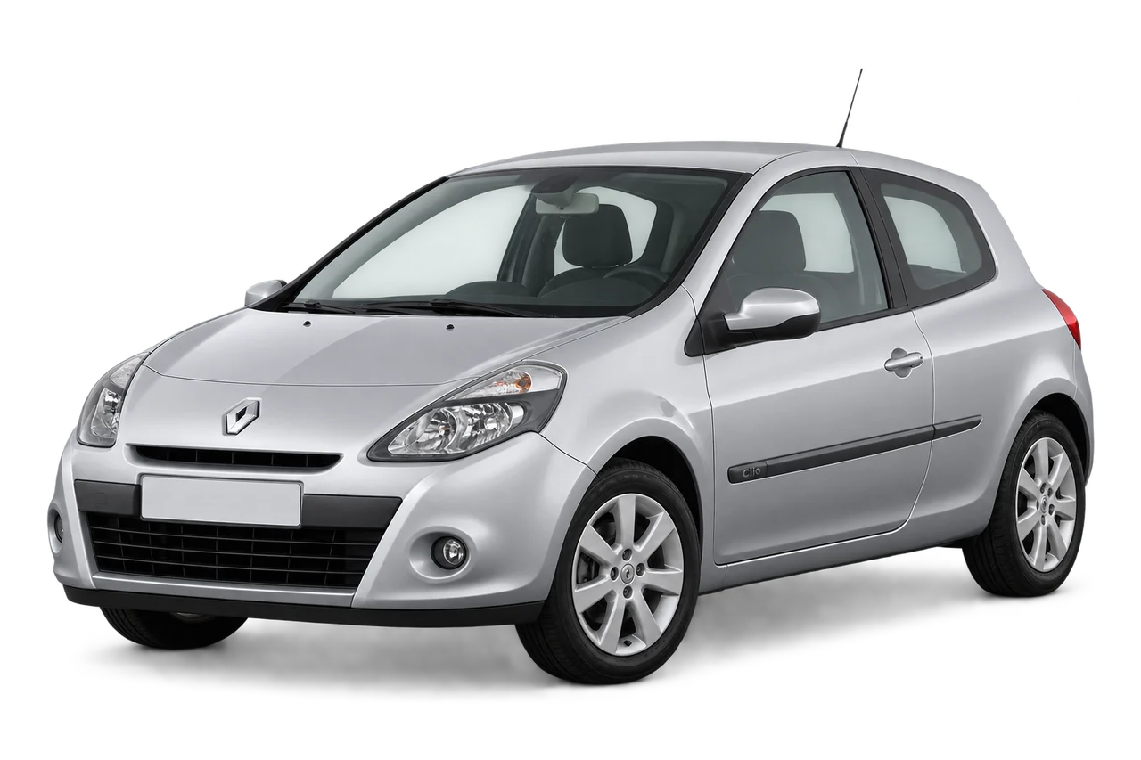 renault Clio · Mk3 FL (2009–2012) · Kartos iliustracija
