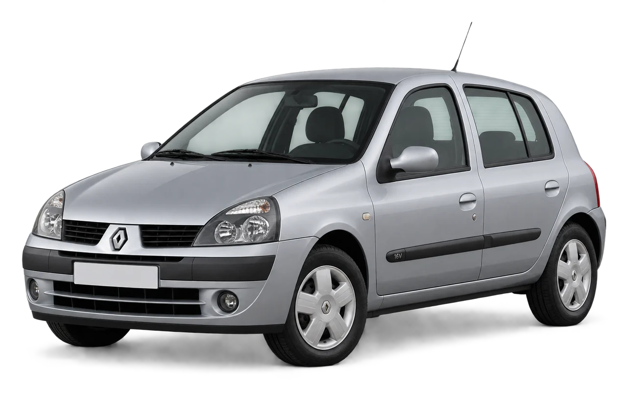 renault Clio · Mk2 (1998–2005) · Kartos iliustracija