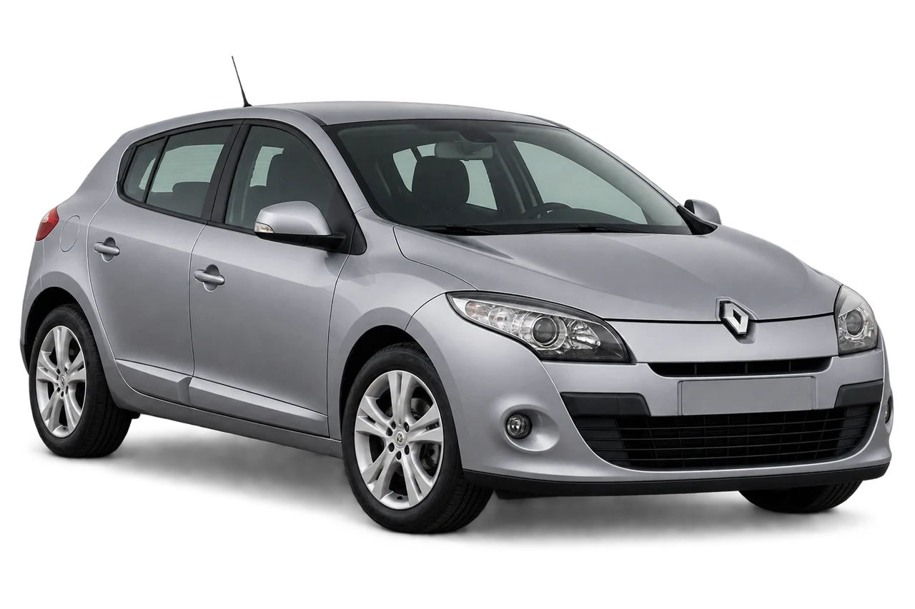 renault Megane · Mk3 (2008–2012) · Kartos iliustracija