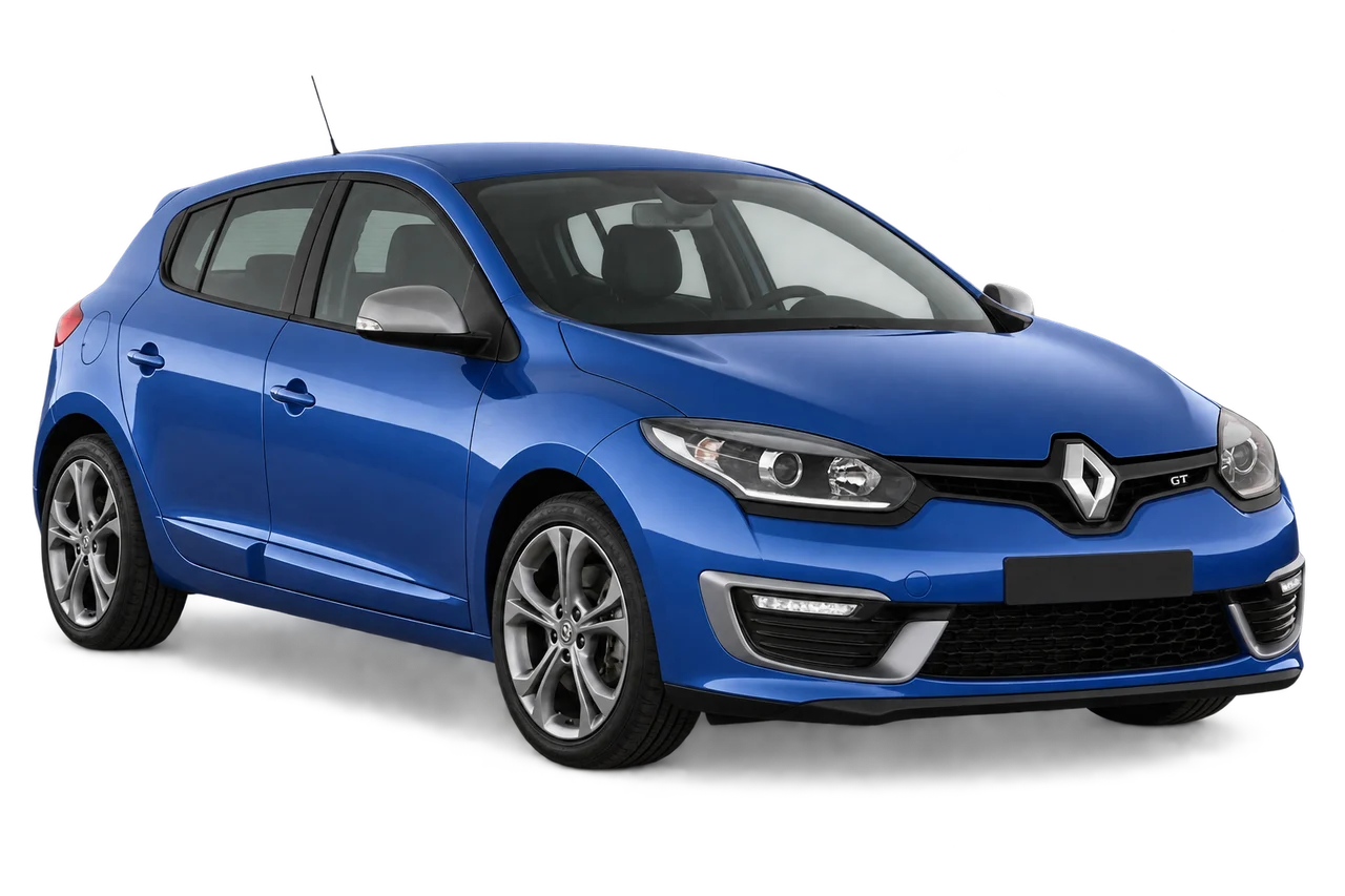 renault Megane · Mk3 FL (2012–2015) · Kartos iliustracija