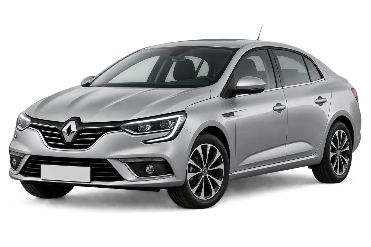 renault Megane · Modelio iliustracija