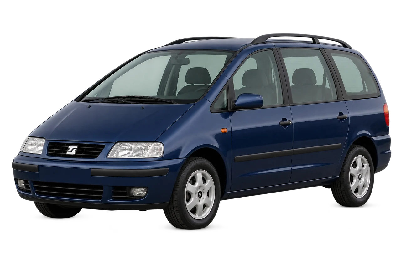 seat Alhambra · Mk1 (1996–2010) · Kartos iliustracija