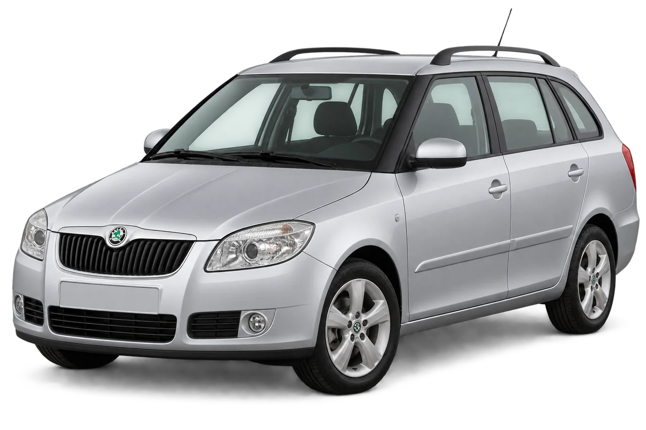 skoda Fabia Combi · Mk2 (2007–2014) · Kartos iliustracija