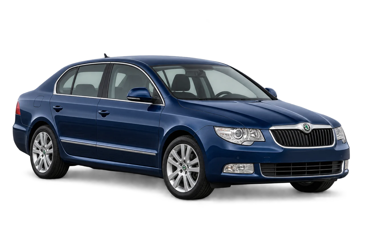 skoda Superb · Mk2 (3T) (2008–2013) · Kartos iliustracija
