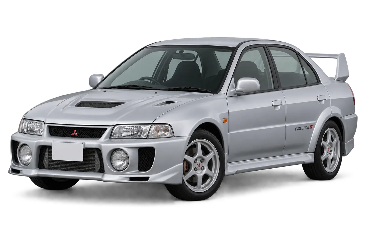 mitsubishi Lancer Evolution · Evo IV (1996–1998) · Kartos iliustracija