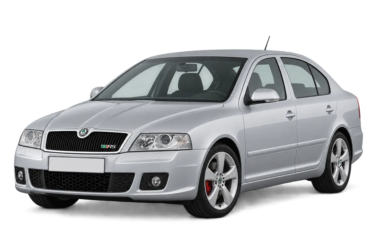 skoda Octavia RS · Mk2 (1Z) (2006–2013) · Kartos iliustracija
