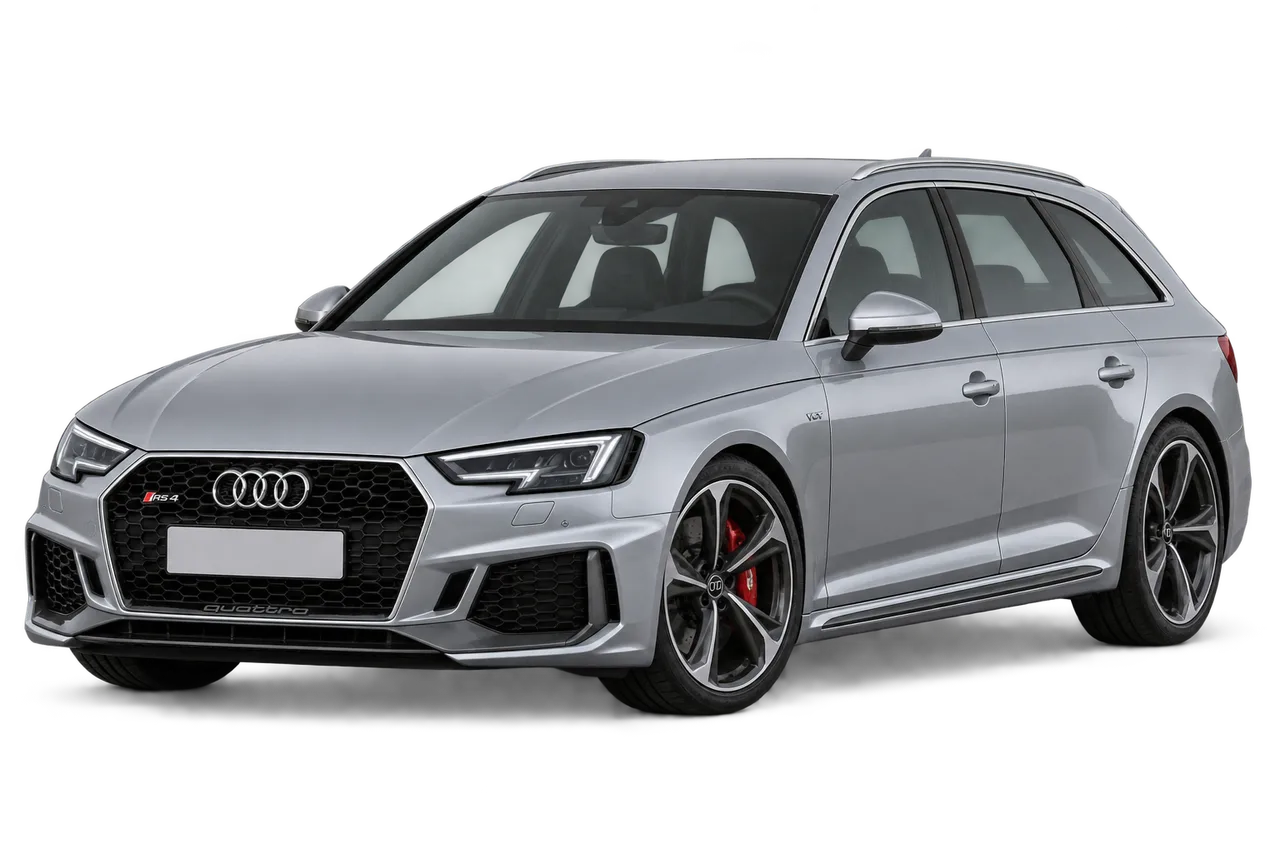 audi RS4 · B9 (2017–2019) · Kartos iliustracija