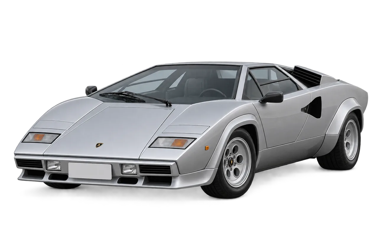 lamborghini Countach · LP400–25th Anniversary (1974–1990) · Kartos iliustracija