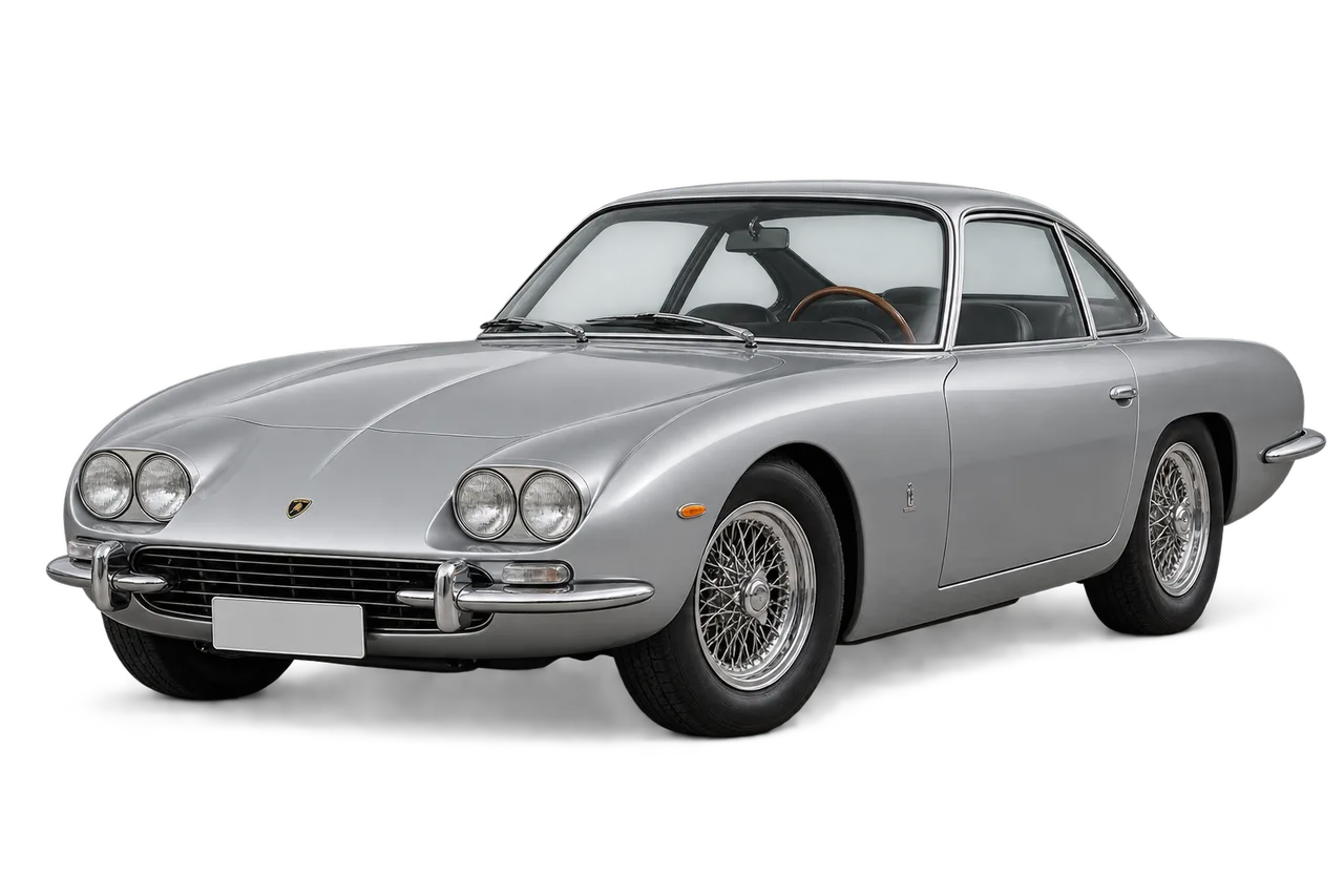 lamborghini 400 GT · Modelio iliustracija