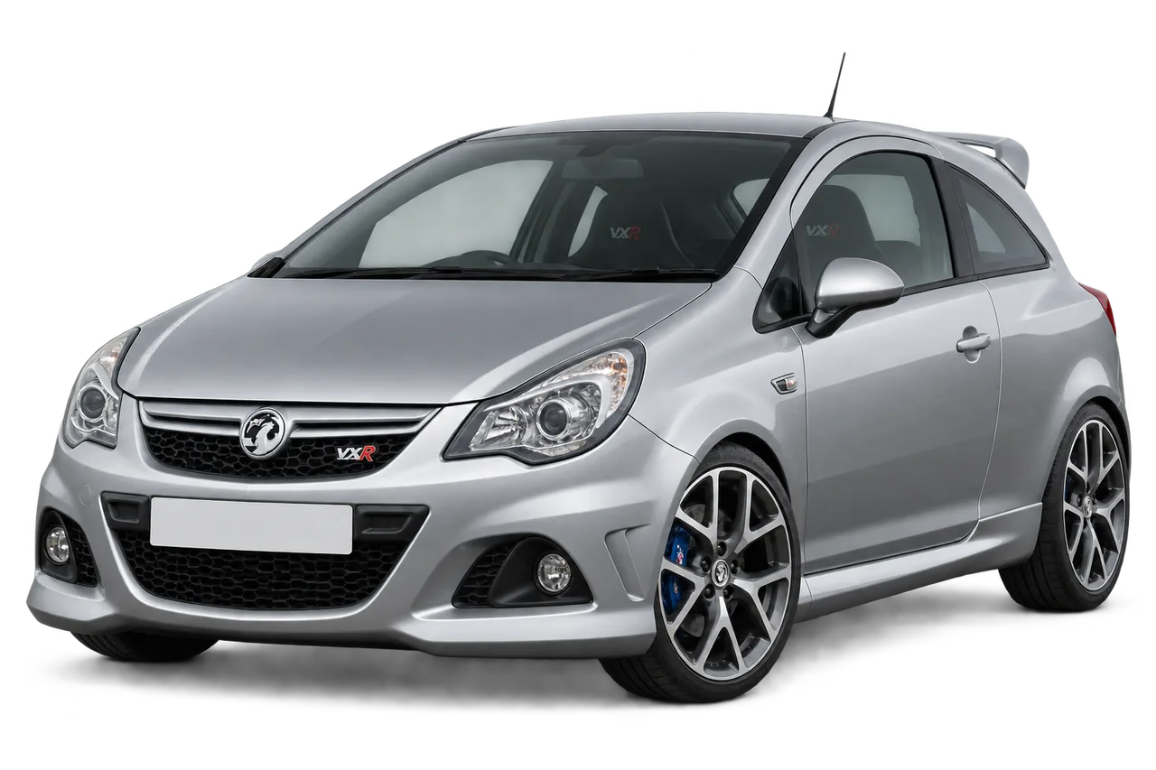vauxhall Corsa VXR · D (2007–2015) · Kartos iliustracija
