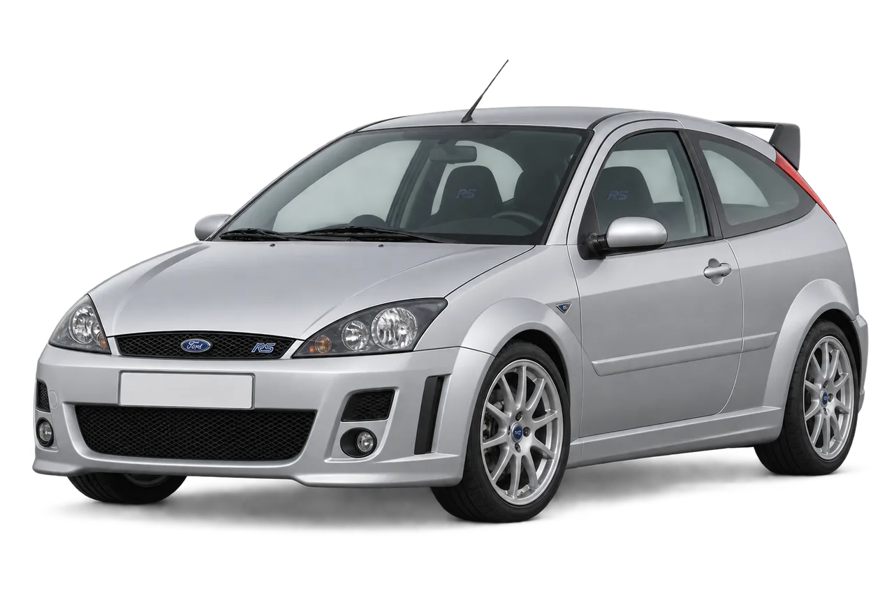 ford Focus RS · Mk1 (2002–2003) · Kartos iliustracija