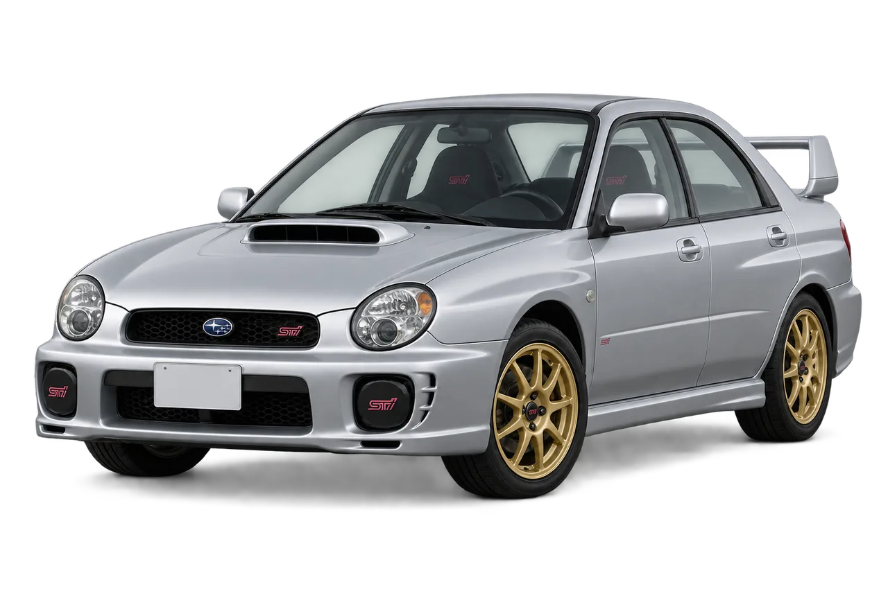 subaru Impreza WRX STI · GD (2001–2003) · Kartos iliustracija