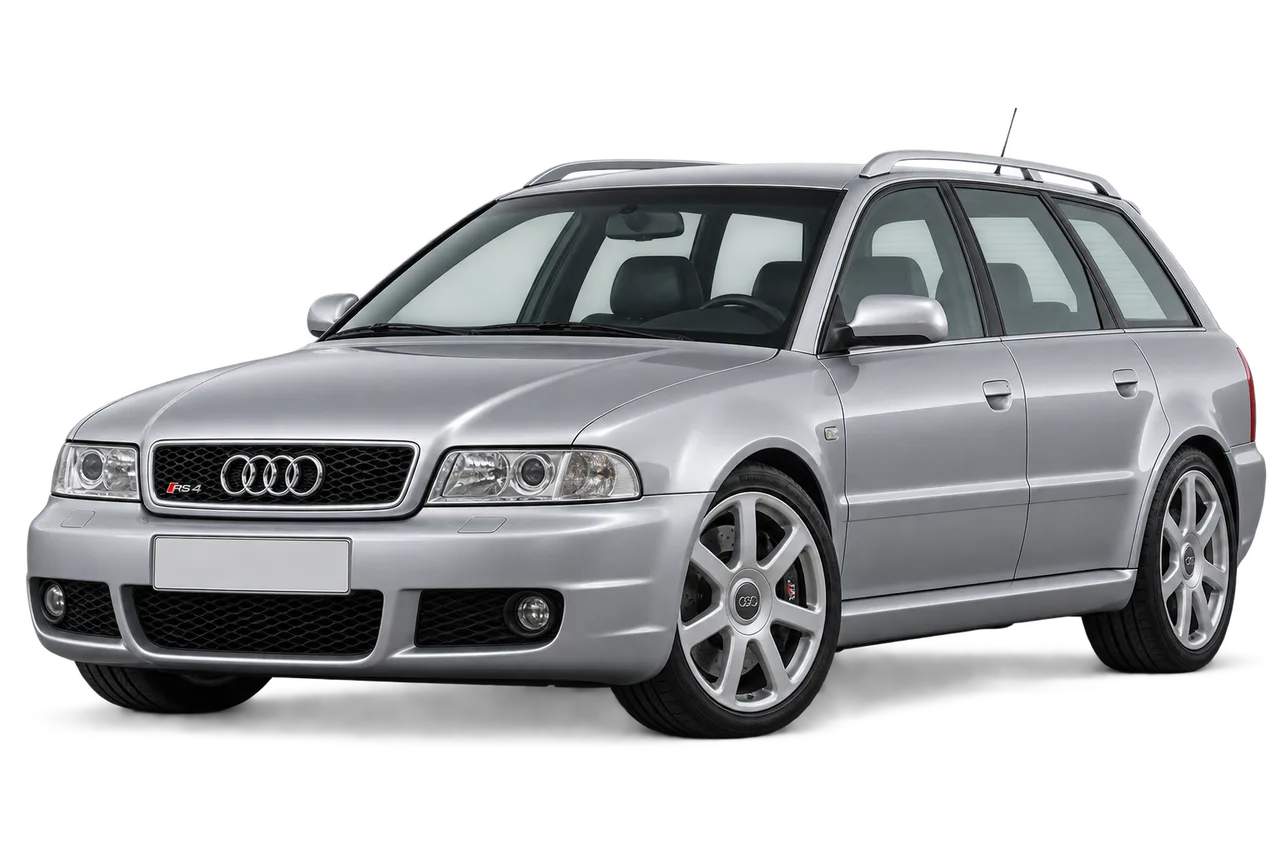 audi RS4 · B5 (2000–2001) · Kartos iliustracija