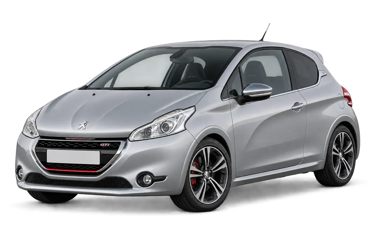 peugeot 208 GTi · Mk1 (2013–2015) · Kartos iliustracija