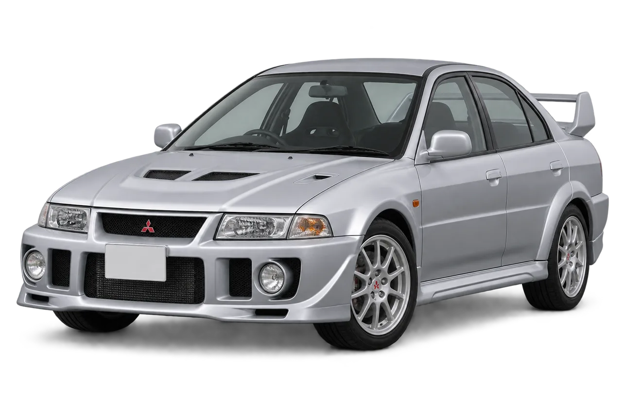 mitsubishi Lancer Evolution · Evo V (1998–1999) · Kartos iliustracija