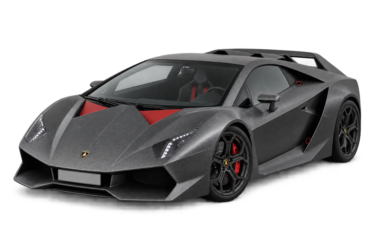 lamborghini Sesto Elemento · Modelio iliustracija