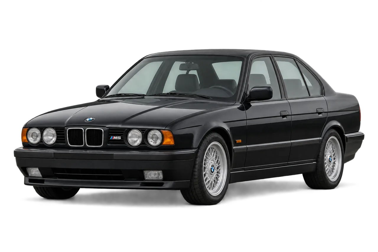 bmw M5 · E34 (1988–1996) · Kartos iliustracija