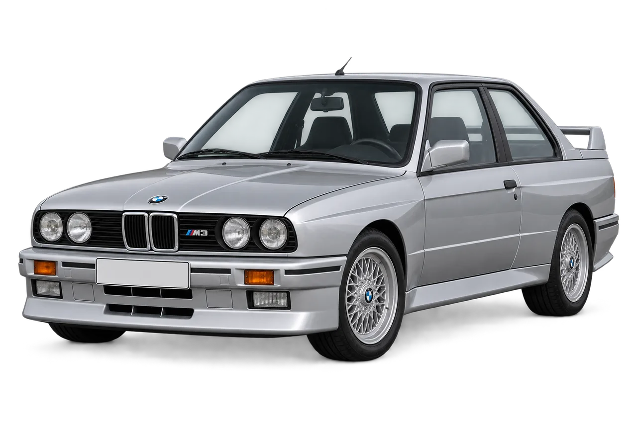 bmw M3 · E30 (1986–1992) · Kartos iliustracija