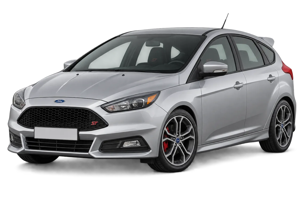 ford Focus ST · Mk3 FL (2014–2018) · Kartos iliustracija