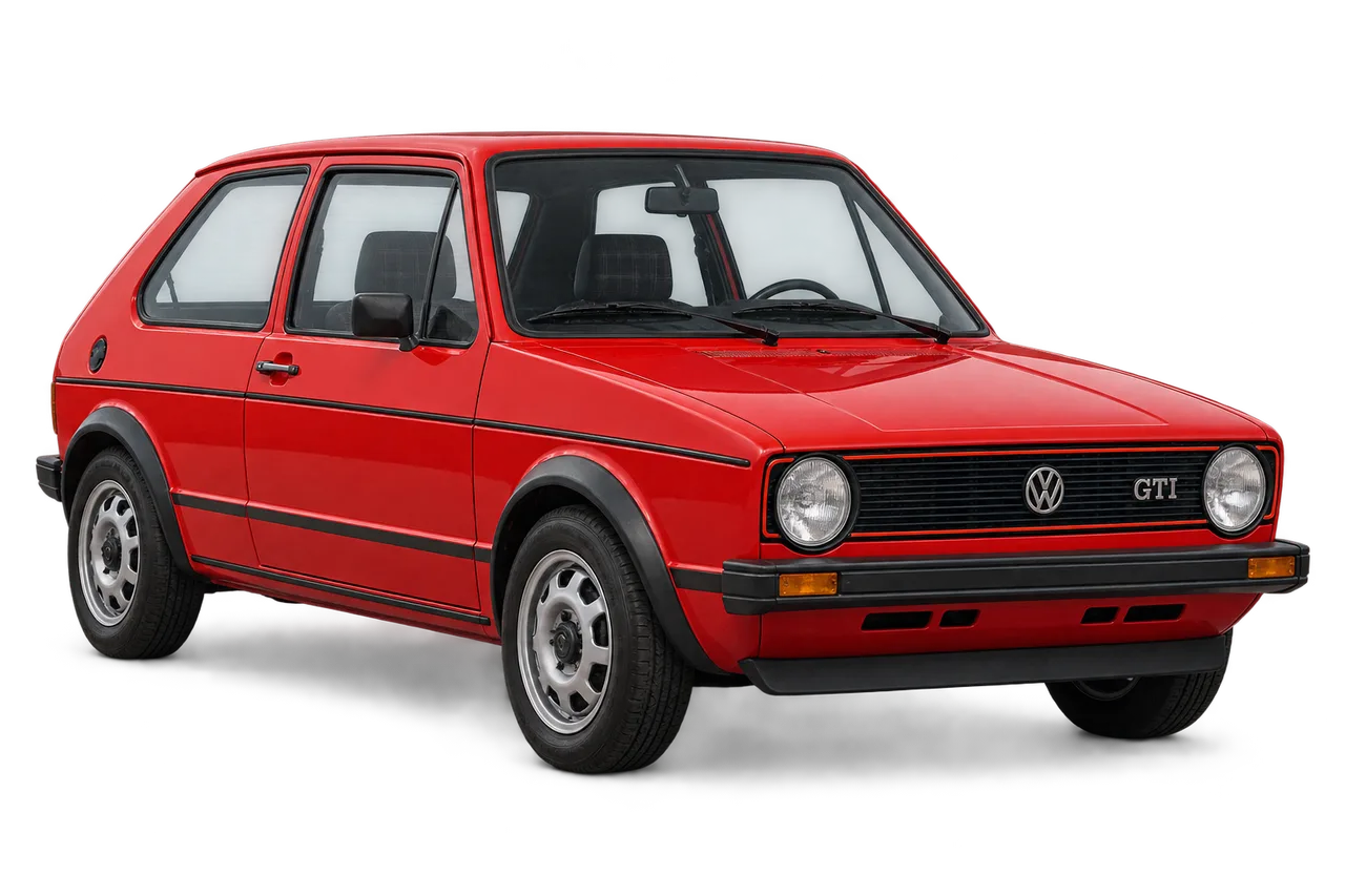 volkswagen Golf GTI · Mk1 (1976–1983) · Generation illustration