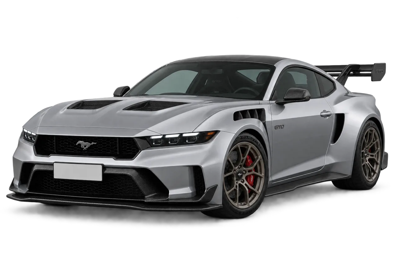 ford Mustang GTD · Modelio iliustracija