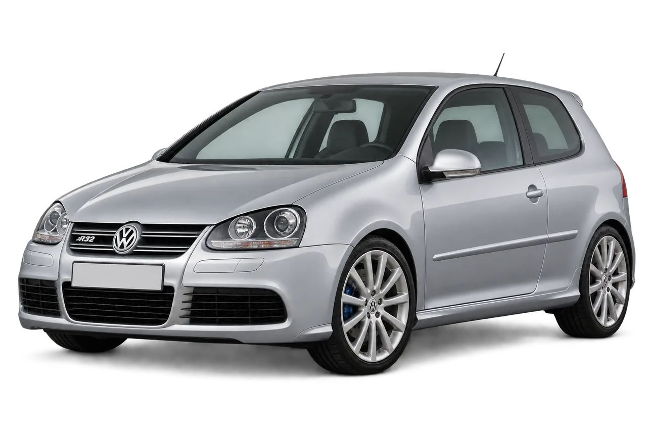 volkswagen Golf R · Mk5 R32 (2005–2008) · Kartos iliustracija