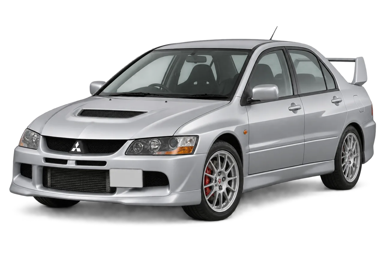 mitsubishi Lancer Evolution · Evo VIII (2003–2005) · Kartos iliustracija